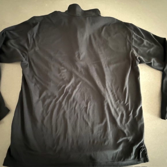 Spyder Men's Active Shirt 1/4  Zip Long Sleeve Performance Pullover Black XL - Picture 6 of 8